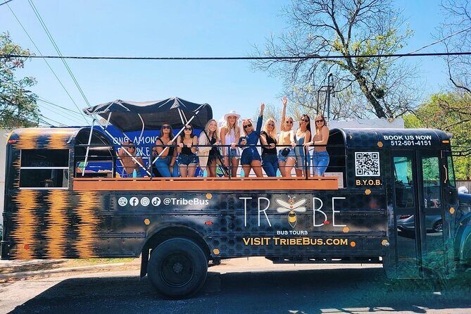 Austin Murals & Mimosas Roofless Party Bus Tour - Meeting at 602 E 4th St and What the 2.5 Hours Feels Like