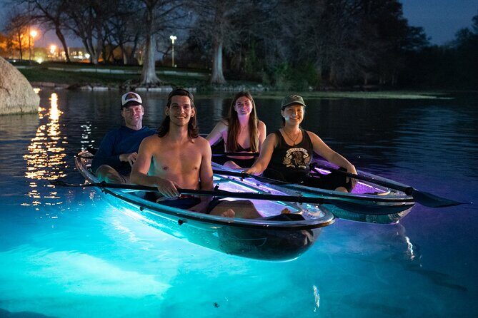 Crystal Kayak Glow Tour - Down the river, then back: how the kayaking tempo really feels