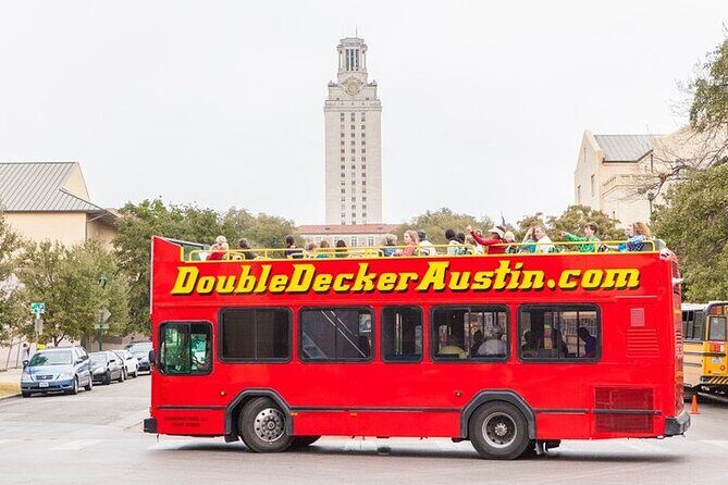 Full-Day Double Decker Austin Hop On Hop Off Sightseeing Tour - Stop 1: Austin Visitor Center at 103 E 5th St.