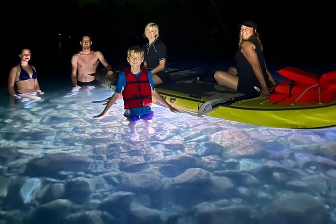Giant Glow Paddleboarding the Downtown Skyline with Bats - Austin at golden hour, then bats under Congress Avenue Bridge